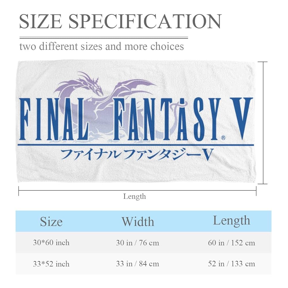 Amazon｜ファイナル.ファンタジーシ F.F ビーチタオル バス